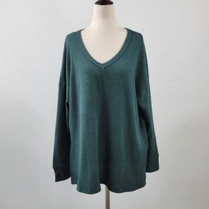 NWOT-WORKSHOP REPUBLIC CLOTHING thermal V-neck tunic Sz 1X